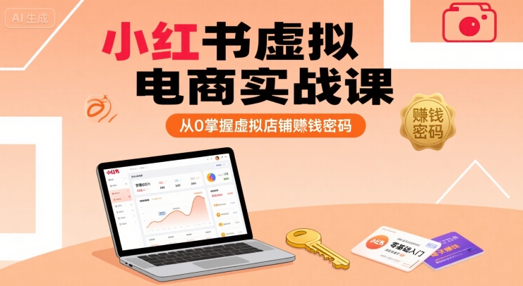 小红书虚拟电商实战课，从0掌握虚拟店铺賺钱密码-shxbox省心宝盒