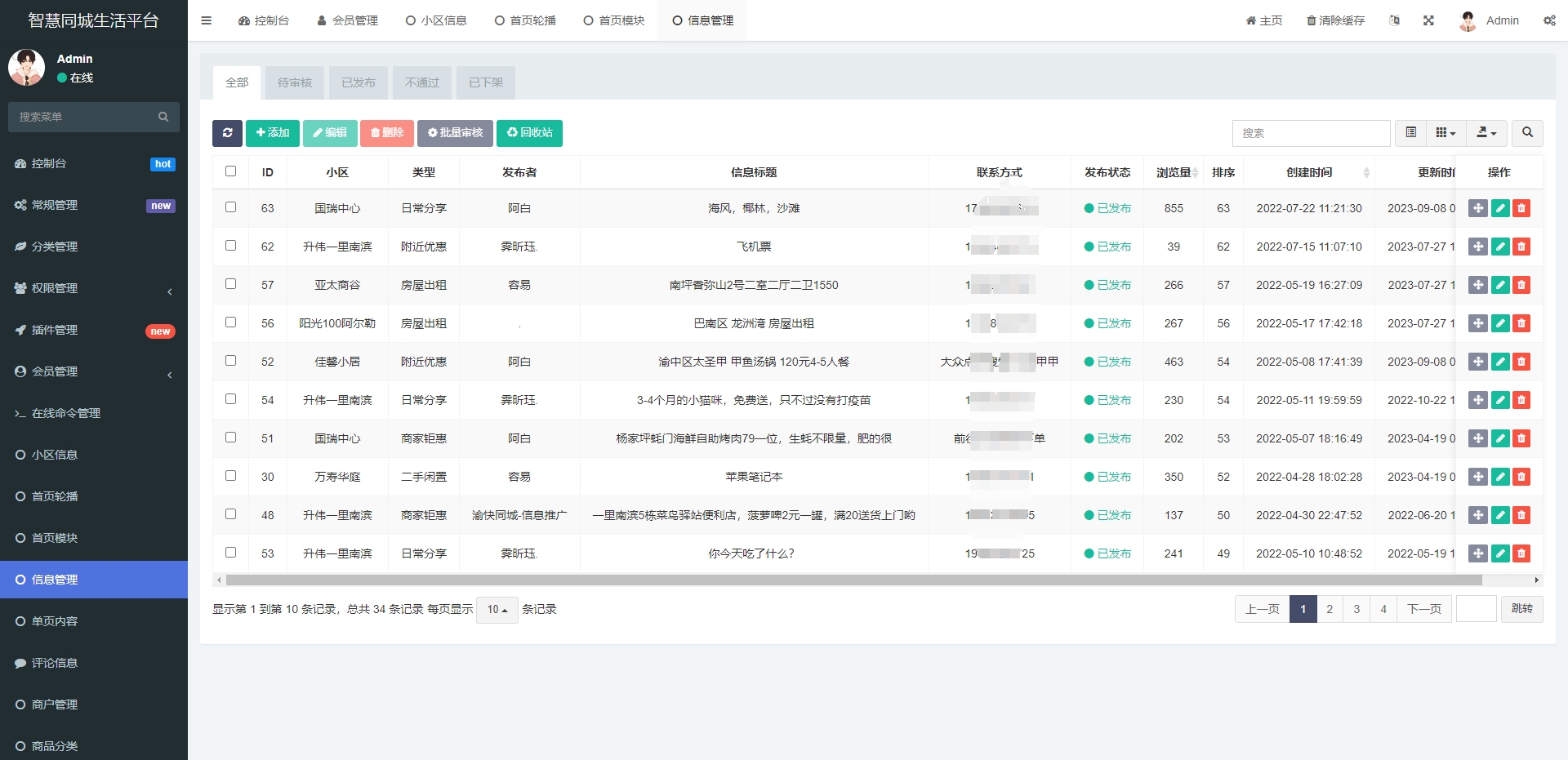 同城论坛发布社区系统源码 二手闲置 房屋出租 全开源-shxbox省心宝盒