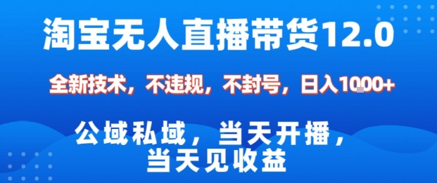 淘宝无人直播12.0，公域私域技术，不封号，不违规布局双十一流量风口，日入1k(独家技术)【揭秘】-shxbox省心宝盒