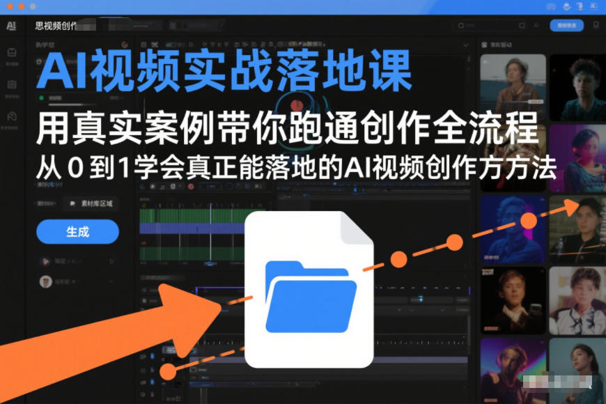 AI视频实战落地课，用真实案例带你跑通创作全流程，从0到1学会真正能落地的AI视频创作方法-shxbox省心宝盒