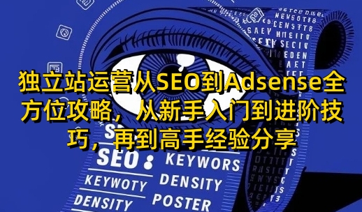 独立站运营从SEO到Adsense全方位攻略，从新手入门到进阶技巧，再到高手经验分享-shxbox省心宝盒