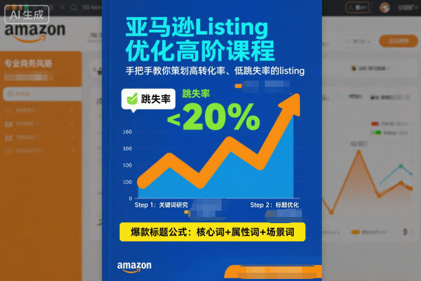 亚马逊Listing优化高阶课程，手把手教你策划高转化率、低跳失率的listing-shxbox省心宝盒