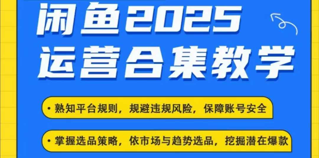 2025闲鱼电商运营全集，2025最新咸鱼玩法-shxbox省心宝盒