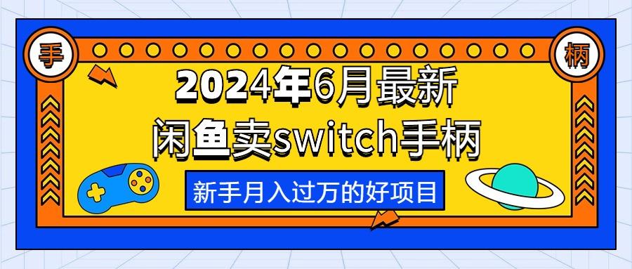 2024年6月最新闲鱼卖switch游戏手柄，新手月入过万的第一个好项目-shxbox省心宝盒
