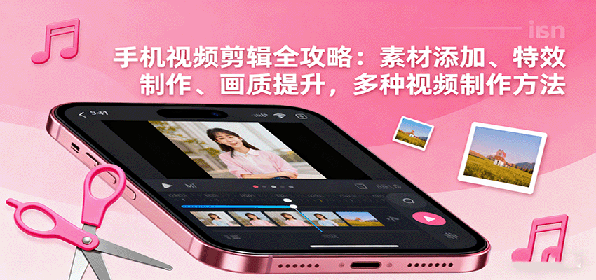 手机视频剪辑全攻略：素材添加、特效制作、画质提升，多种视频制作方法-shxbox省心宝盒