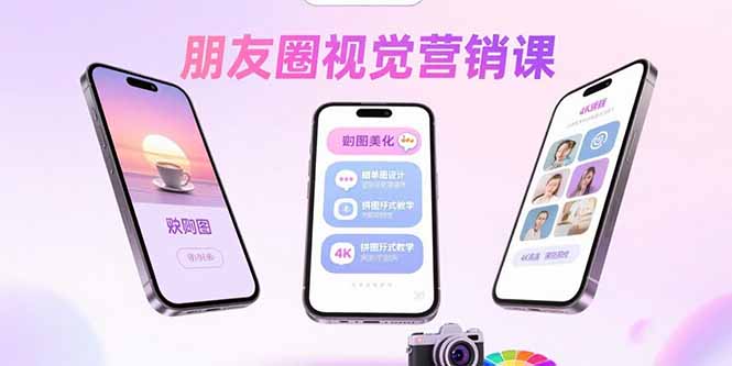 朋友圈视觉营销课：问候图美化，晒单图设计，拼图玩法教学-shxbox省心宝盒