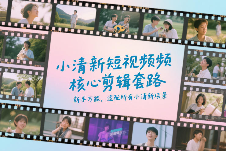 小清新短视频核心剪辑套路，新手万能，适配所有小清新场景-shxbox省心宝盒