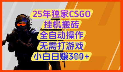25年独家CSGO挂G搬砖，全自动操作，无需打游戏，小白日入3张+【揭秘】-shxbox省心宝盒