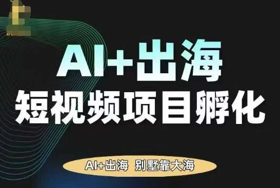 AI·TikTok AI+出海短视频项目孵化，陪你从0-1借助AI实现出海变现-shxbox省心宝盒