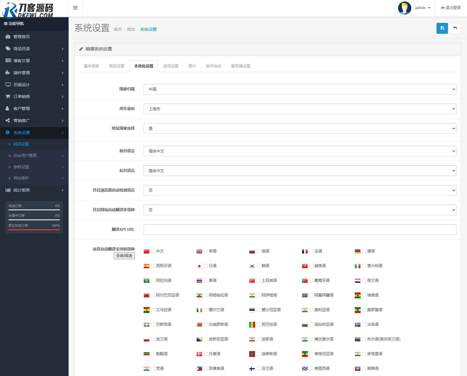 最新多语言跨境商城系统源码 跨境电商系统 全开源-shxbox省心宝盒