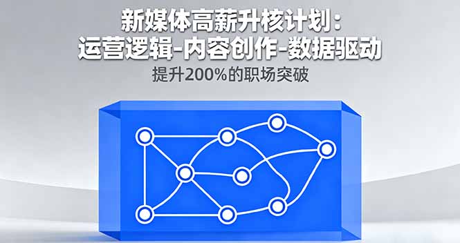 新媒体高薪升核计划：运营逻辑-内容创作-数据驱动，提升200%的职场突破-shxbox省心宝盒