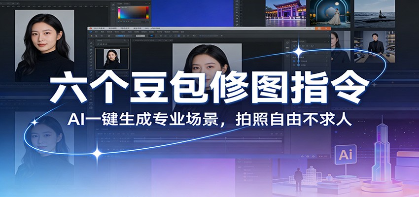 六个豆包修图指令：AI 一键生成专业场景，拍照自由不求人-shxbox省心宝盒