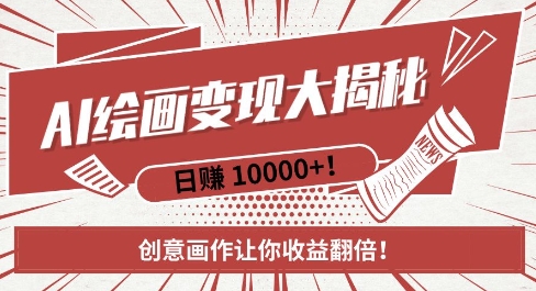 AI梦境绘画致富秘籍，复制粘贴，新手也能快速掌握，创意画作让你收益翻倍-shxbox省心宝盒