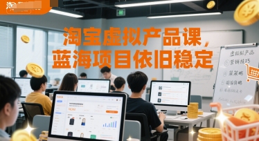 淘宝虚拟产品课，蓝海项目依旧稳定-shxbox省心宝盒