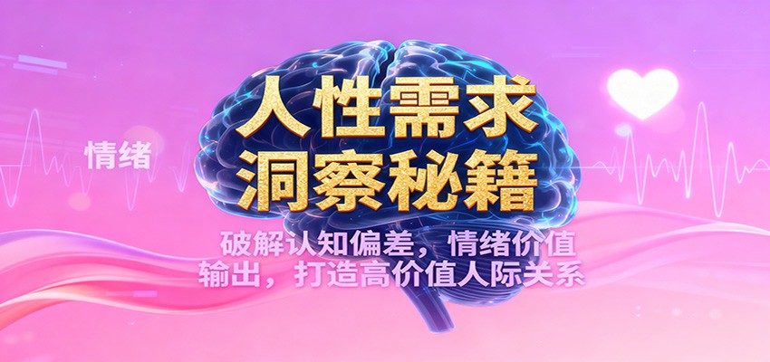 人性需求洞察秘籍，破解认知偏差，情绪价值输出，打造高价值人际关系-shxbox省心宝盒