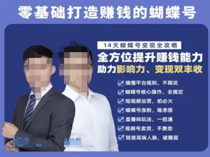 蝴蝶号专栏-视频号运营教程，零基础打造挣钱的蝴蝶号，14天蝴蝶号变现全攻略-shxbox省心宝盒