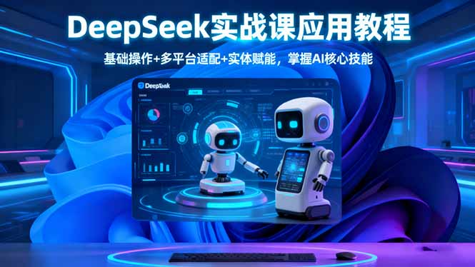DeepSeek实战课应用教程、基础操作+多平台适配+实体赋能，掌握AI核心技能-shxbox省心宝盒