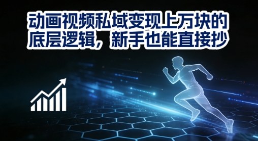 动画视频私域变现上W的底层逻辑，新手也能直接抄-shxbox省心宝盒