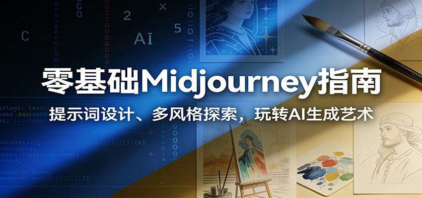 图片[1]-零基础Midjourney指南：提示词设计、多风格探索，玩转AI生成艺术-shxbox省心宝盒