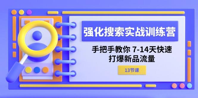 强化 搜索实战训练营，手把手教你 7-14天快速-打爆新品流量(13节课-shxbox省心宝盒