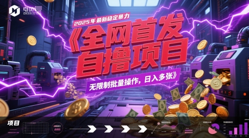 全网首发，2025年最新稳定暴力全自动自撸项目，无限制批量操作，日入多张【揭秘】-shxbox省心宝盒