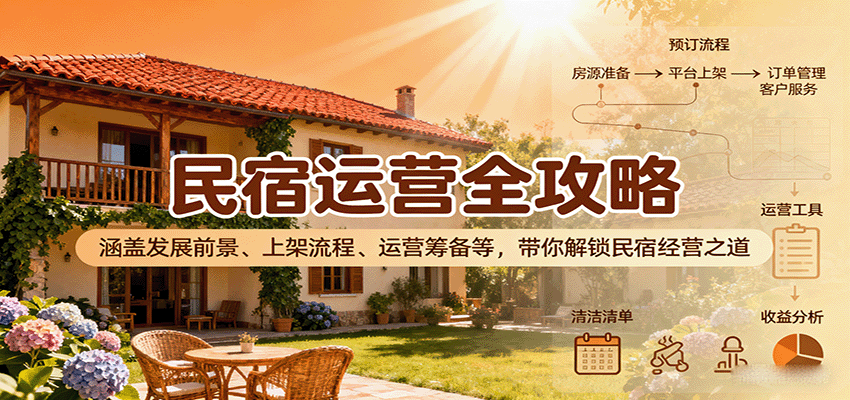 民宿运营全攻略：涵盖发展前景、上架流程、运营筹备等，带你解锁民宿经营之道-shxbox省心宝盒