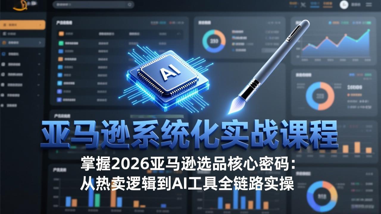 亚马逊系统化实战课-更新3月：2026最新选品方法论，从热卖原因分析到AI作图，提升选品成功率-shxbox省心宝盒