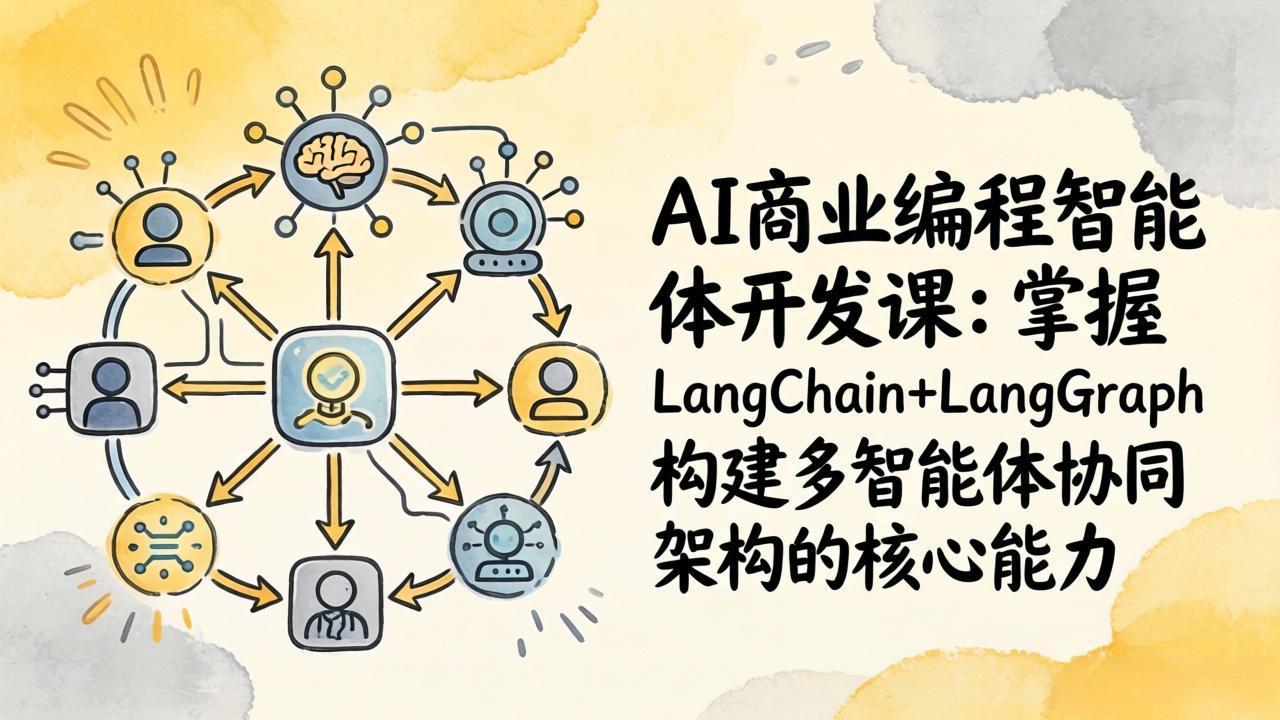 AI商业编程智能体开发课：掌握LangChain+LangGraph构建多智能体协同架构的核心能力-shxbox省心宝盒