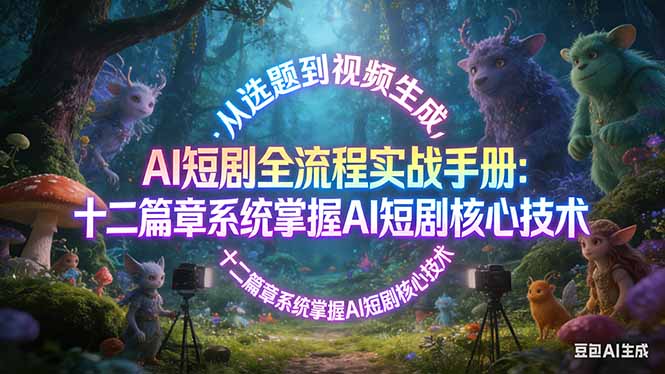 AI 短剧全流程实战手册：从选题到视频生成，十二篇章系统掌握 AI 短剧核心技术-shxbox省心宝盒