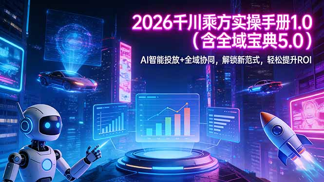 2026 千川乘方实操手册 1.0(含全域宝典 5.0-shxbox省心宝盒