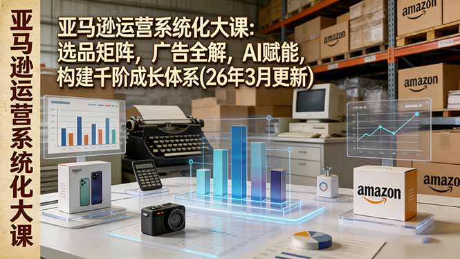 亚马逊运营系统化大课：选品矩阵，广告全解，AI赋能，构建千阶成长体系(26年3月更新-shxbox省心宝盒