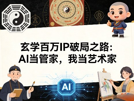 玄学百万IP破局之路：AI当管家，我当艺术家-shxbox省心宝盒