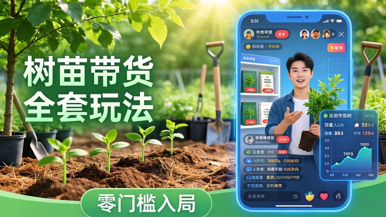 视频号AI树苗带货全套玩法：零门槛入局，掌握豆包、千问等AI工具制作树苗视频的全套流程-shxbox省心宝盒