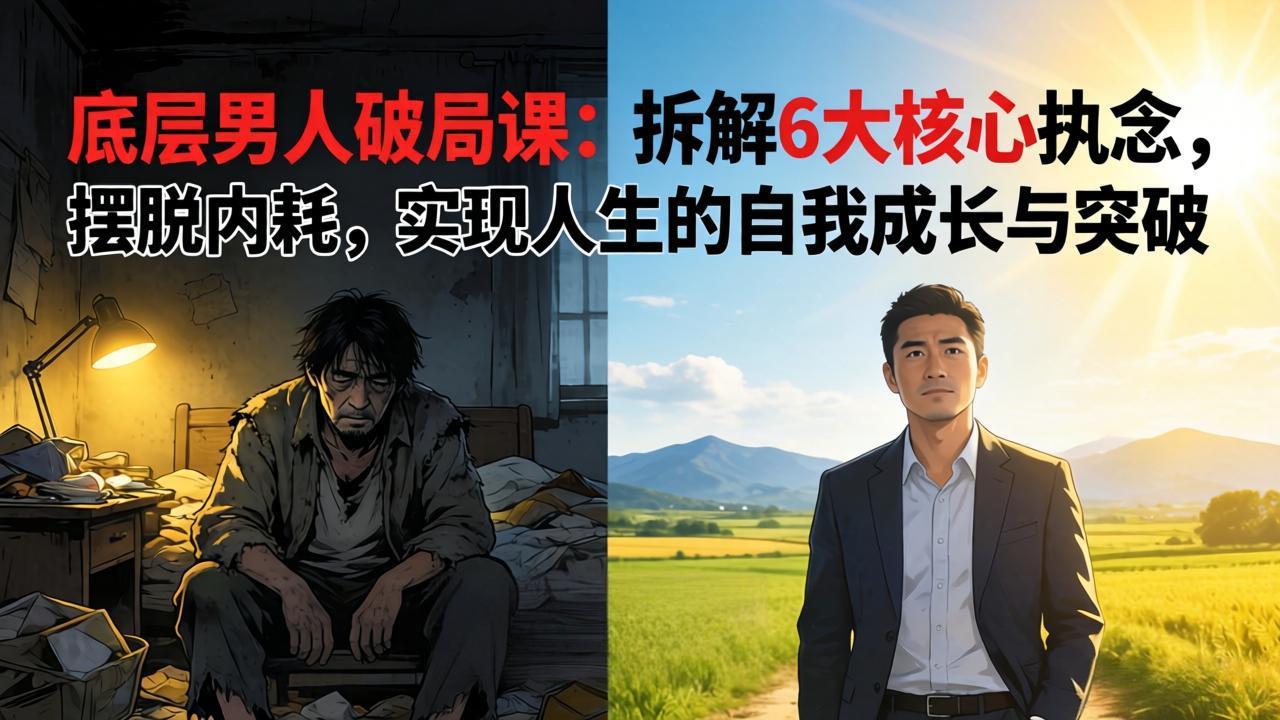 付费文章：底层男人破局课：拆解 6 大核心执念，摆脱内耗，实现人生的自我成长与突破-shxbox省心宝盒