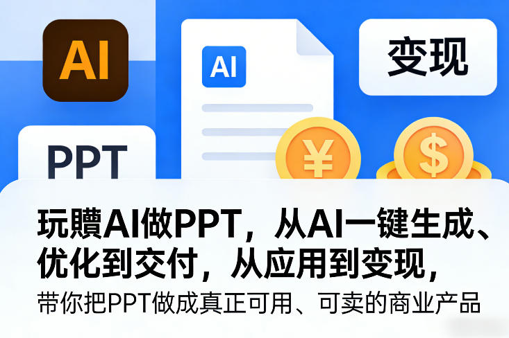 玩賺AI做PPT，从AI一键生成、优化到交付，从应用到变现，带你把PPT做成真正可用、可卖的商业产品(更新0401)-shxbox省心宝盒
