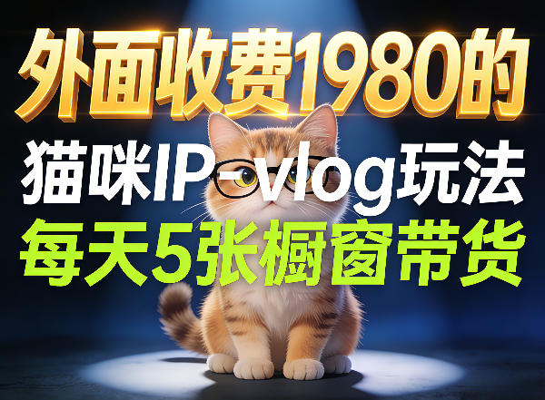 宠物赛道猫咪IP-vlog玩法，26条视频涨粉29W，每天5张橱窗带货拆解-shxbox省心宝盒