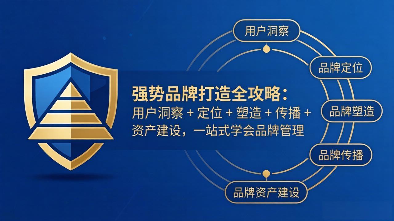 强势品牌打造全攻略：用户洞察 + 定位 + 塑造 + 传播 + 资产建设，一站式学会品牌管理-shxbox省心宝盒