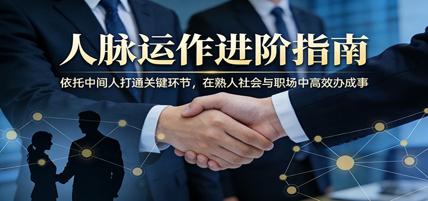 付费文章：人脉运作进阶指南，依托中间人打通关键环节，在熟人社会与职场中高效办成事-shxbox省心宝盒