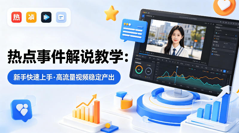 某大V的热点事件解说教学，新手也能快速上手，稳定产出高流量解说视频-shxbox省心宝盒