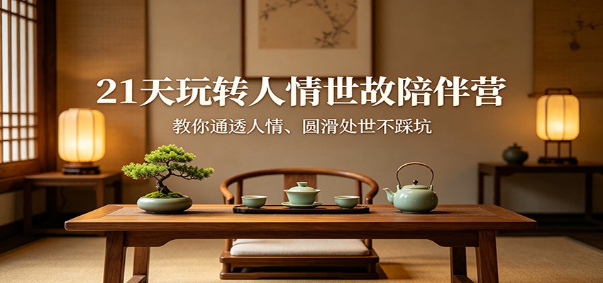 21天玩转人情世故陪伴营：教你通透人情、圆滑处世不踩坑-shxbox省心宝盒