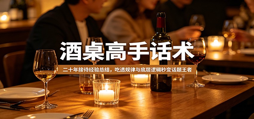 酒桌高手话术：二十年接待经验总结，吃透规律与底层逻辑秒变话题王者-shxbox省心宝盒