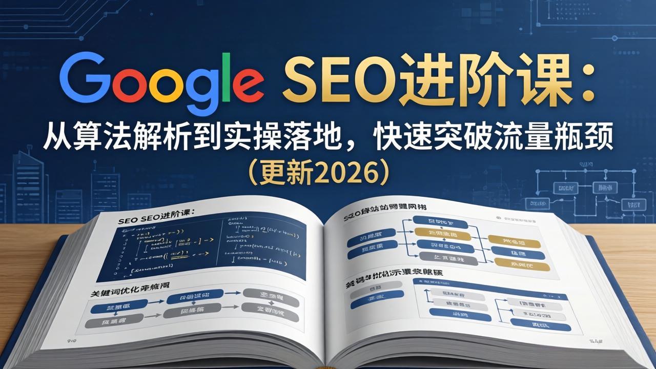Google SEO进阶课：从算法解析到实操落地，快速突破流量瓶颈(更新2026-shxbox省心宝盒