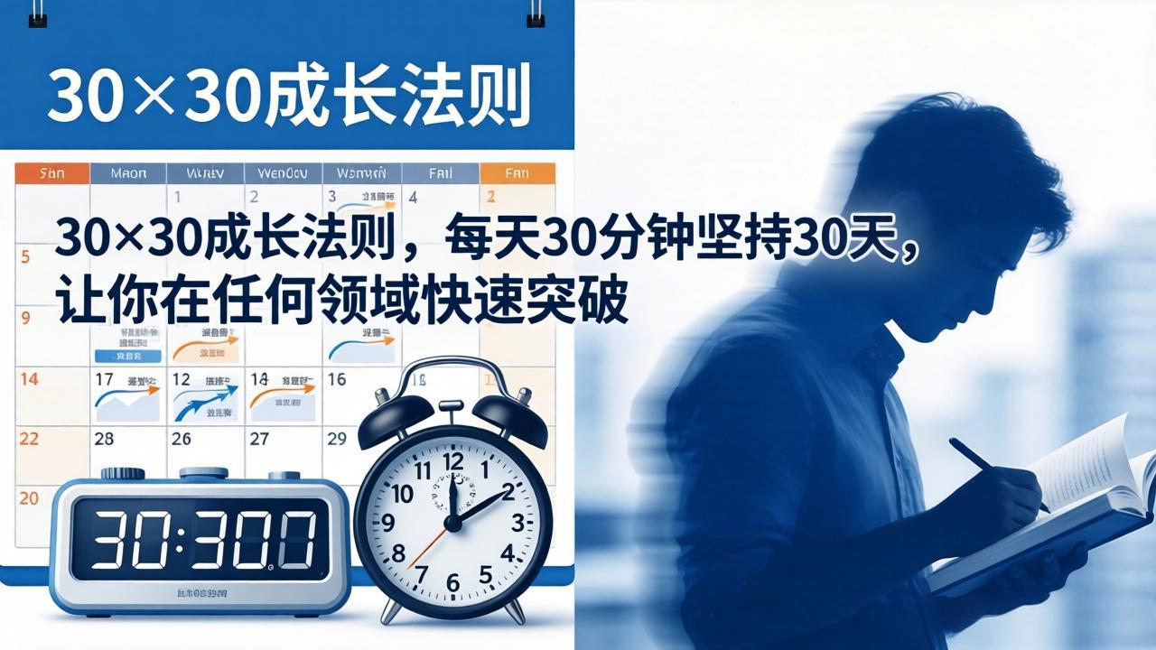 付费文章：30×30成长法则，每天30分钟坚持30天，让你在任何领域快速突破-shxbox省心宝盒