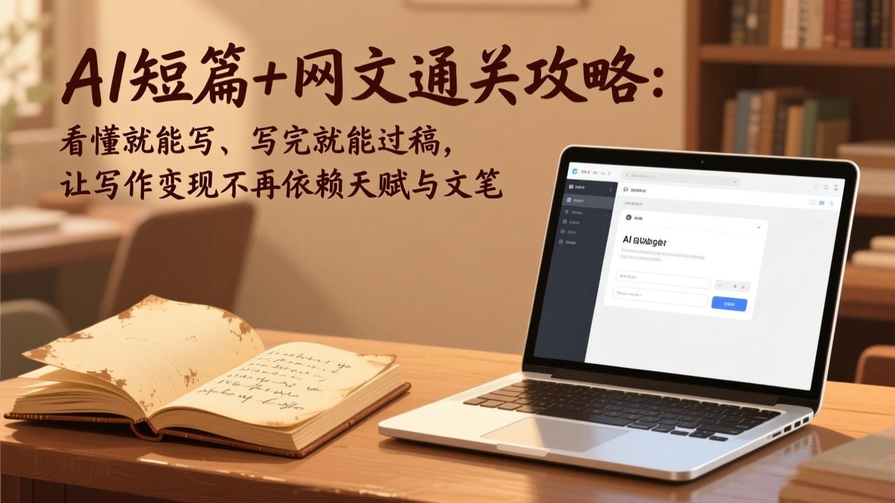 AI短篇+网文通关攻略-更新4月：看懂就能写、写完就能过稿，让写作变现不再依赖天赋与文笔-shxbox省心宝盒