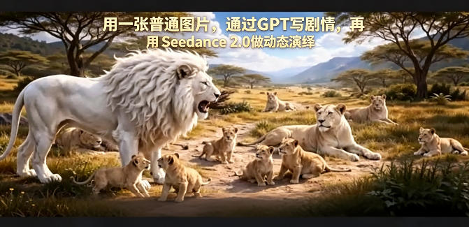 用一张普通图片，通过GPT写剧情，再用Seedance 2.0做动态演绎，居然能生成迪士尼风格搞笑动画-shxbox省心宝盒