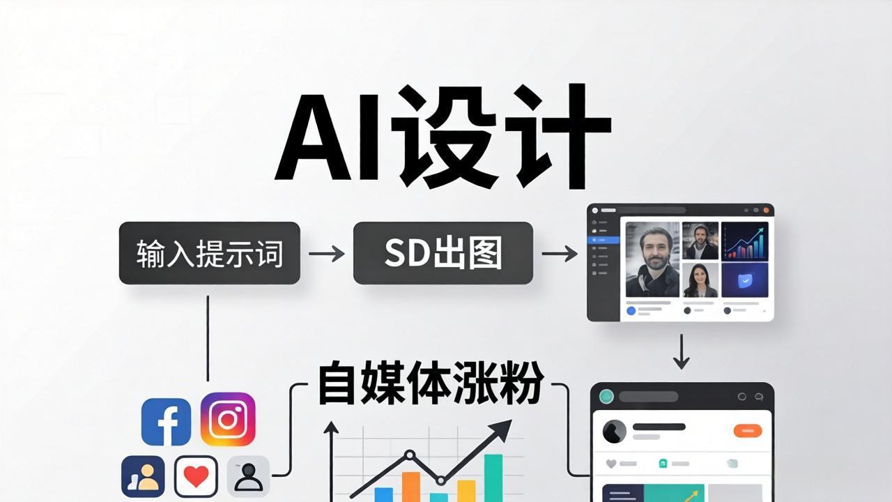 人人都是AI设计师：SD出图+自媒体涨粉一站教学，告别图文素材焦虑，AI设计让你轻松避开内卷-shxbox省心宝盒