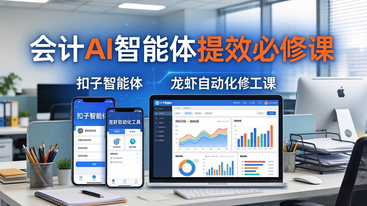 财务会计AI智能体提效必修课：扣子智能体+龙虾自动化+报表分析，一站式提升财务工作效率-shxbox省心宝盒