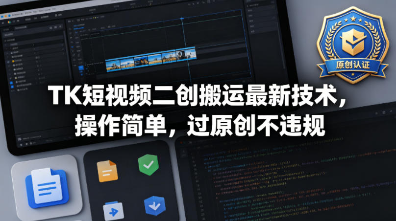 TK短视频二创搬运最新技术，操作简单，过原创不违规-shxbox省心宝盒