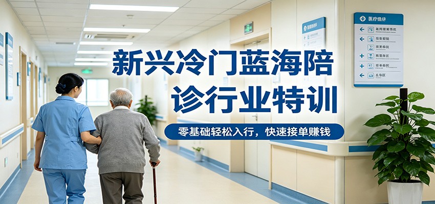 新兴冷门蓝海陪诊行业特训，零基础轻松入行，快速接单赚钱-shxbox省心宝盒