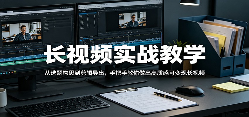 长视频实战教学，从选题构思到剪辑导出，手把手教你做出高质感可变现长视频-shxbox省心宝盒